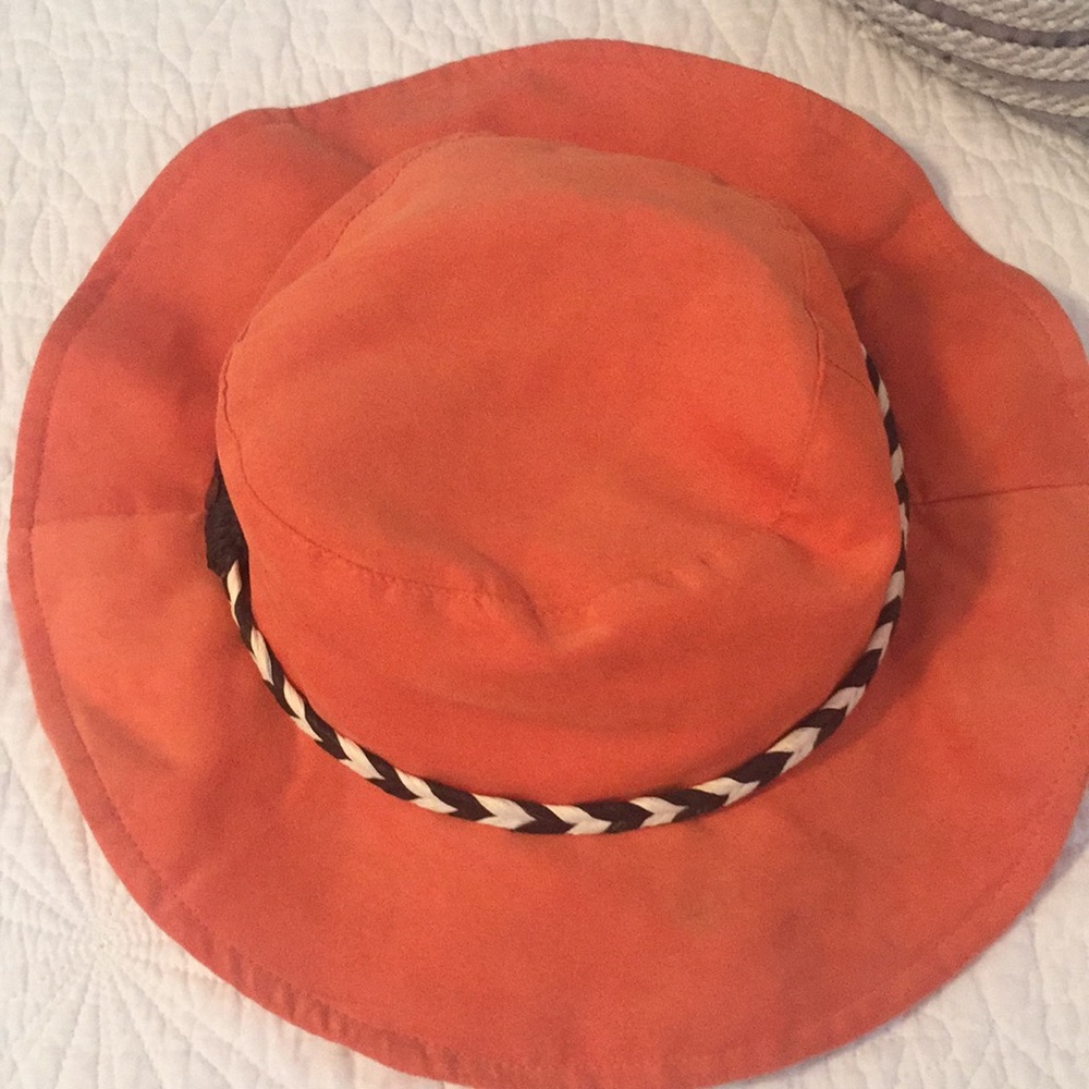 Orange Volcom hat